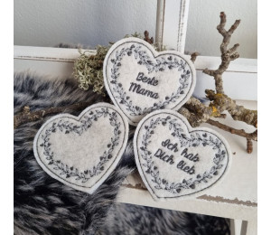 Stickdatei - ITH Stecker Mama Herz Muttertag